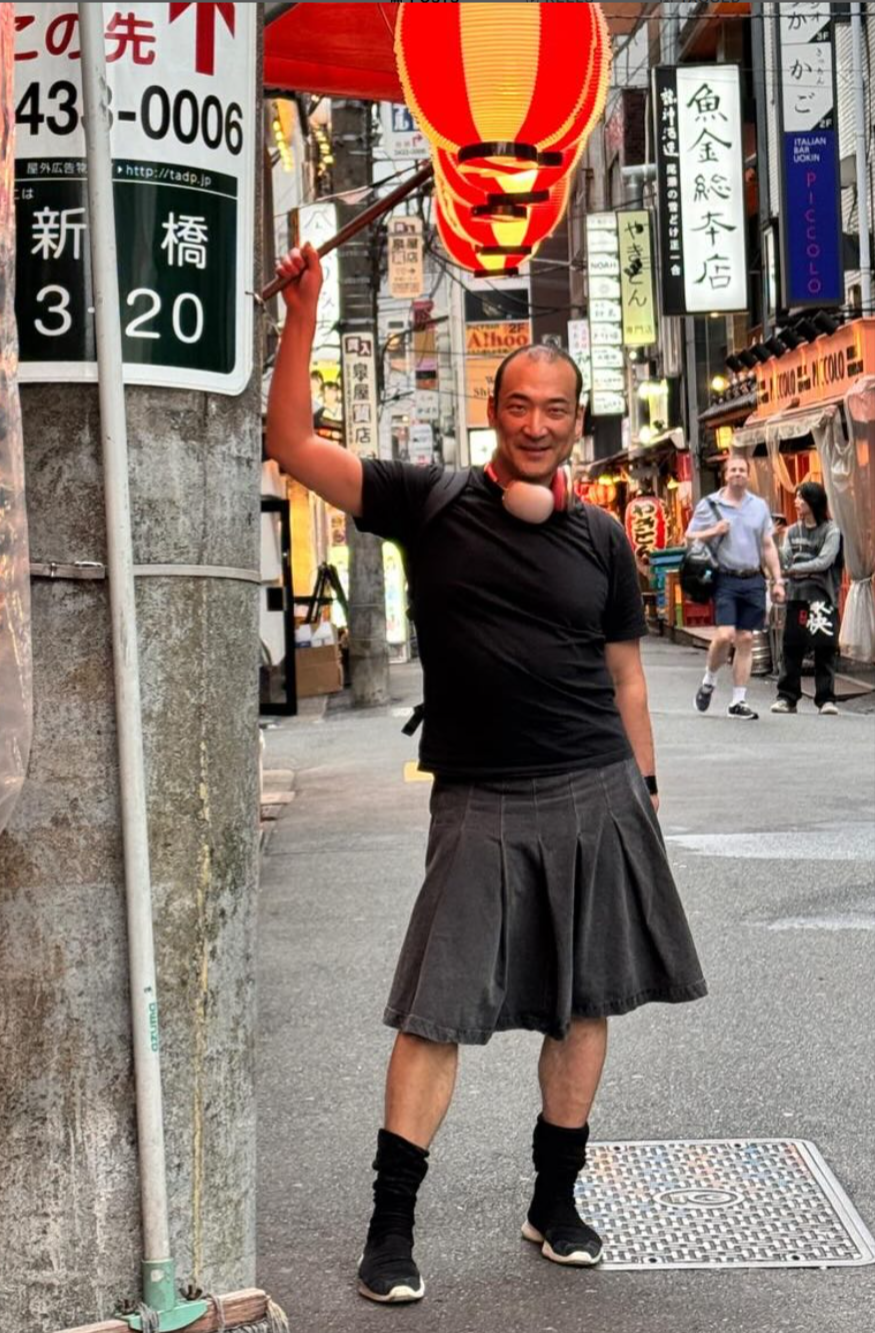 Takeshi Amano in Tokyo street